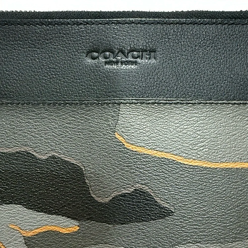 Coach Black and Gray Camouflage Tech Case